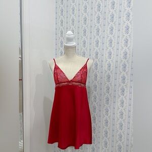 Victoria's Secret Christmas edition Red slip dress